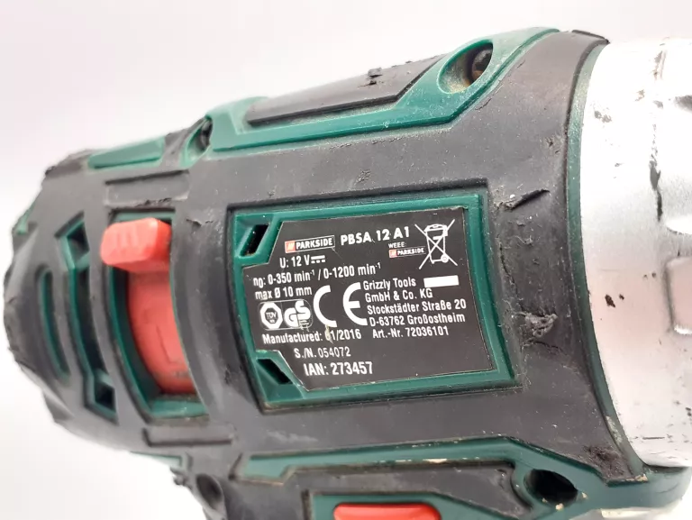 WKRĘTARKA PARKSIDE PBSA 12 A1