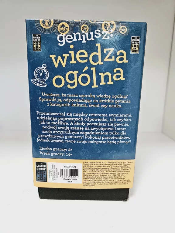 GRA KARCIANA GENIUSZ: WIEDZA OGÓLNA LAGOON