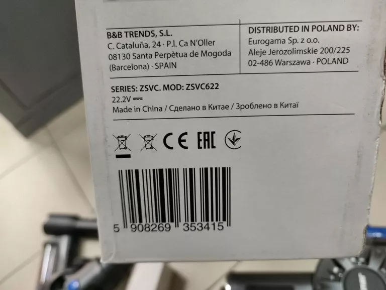 ODKURZACZ PIONOWY ZELMER ZSVC622
