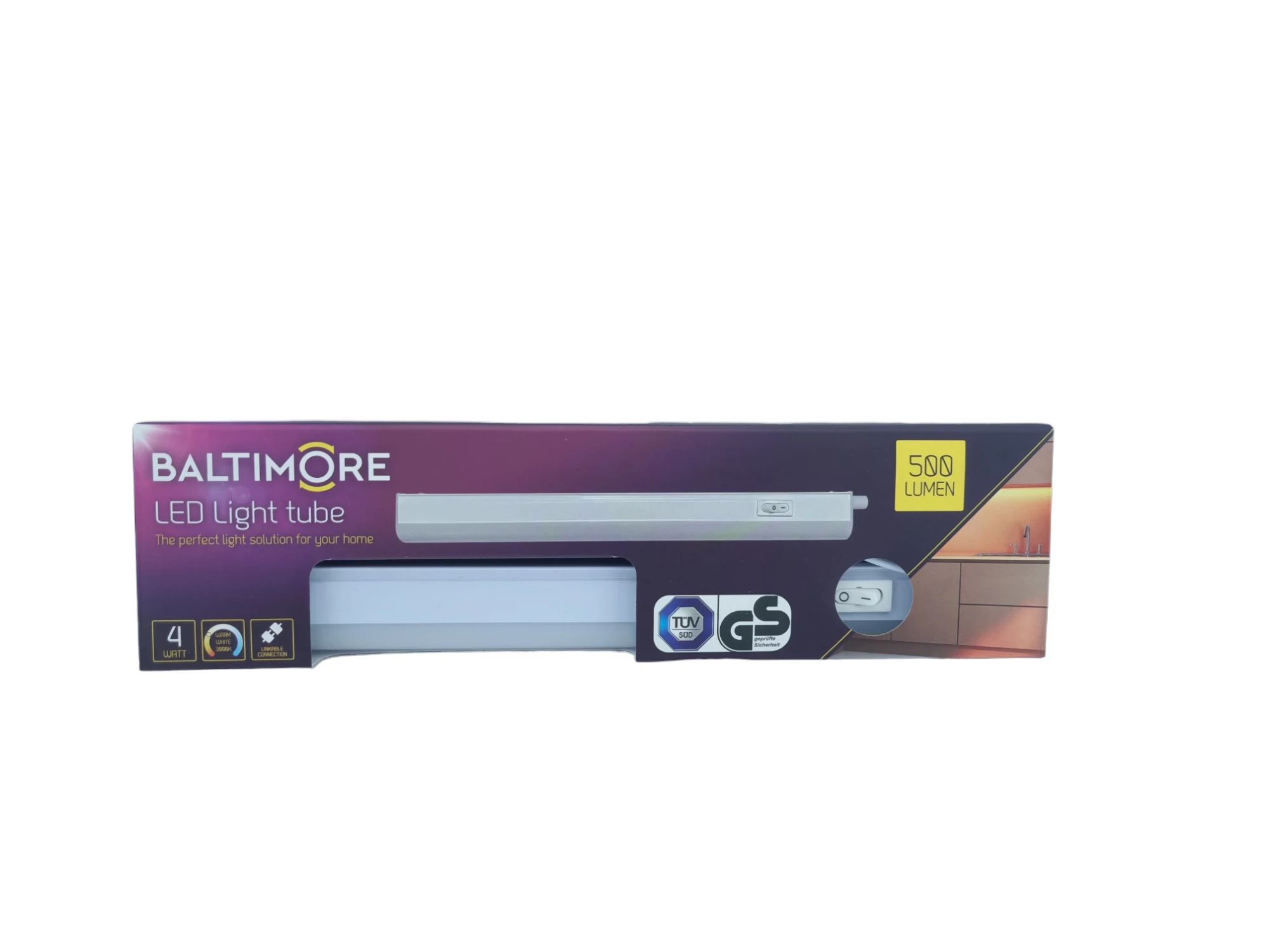 DOPASOWANA LISTWA PODSZAFKOWA BALTIMORE LED LIGHT TUBE 500LM LUMENÓW ...