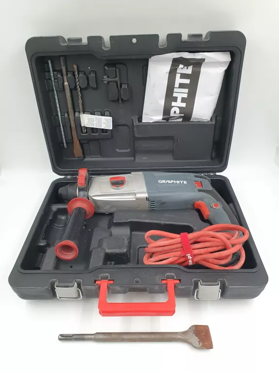 MŁOTOWIERTARKA GRAPHITE 58G528 SDS PLUS 900W KOMPLET GWARANCJA