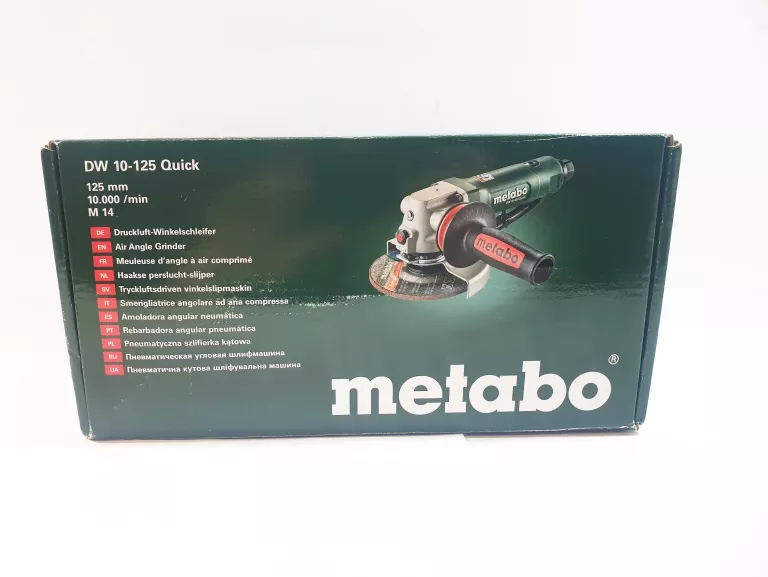 PNEUMATYCZNA SZLIFIERKA KATOWA METABO WEV 10-125 QUICK
