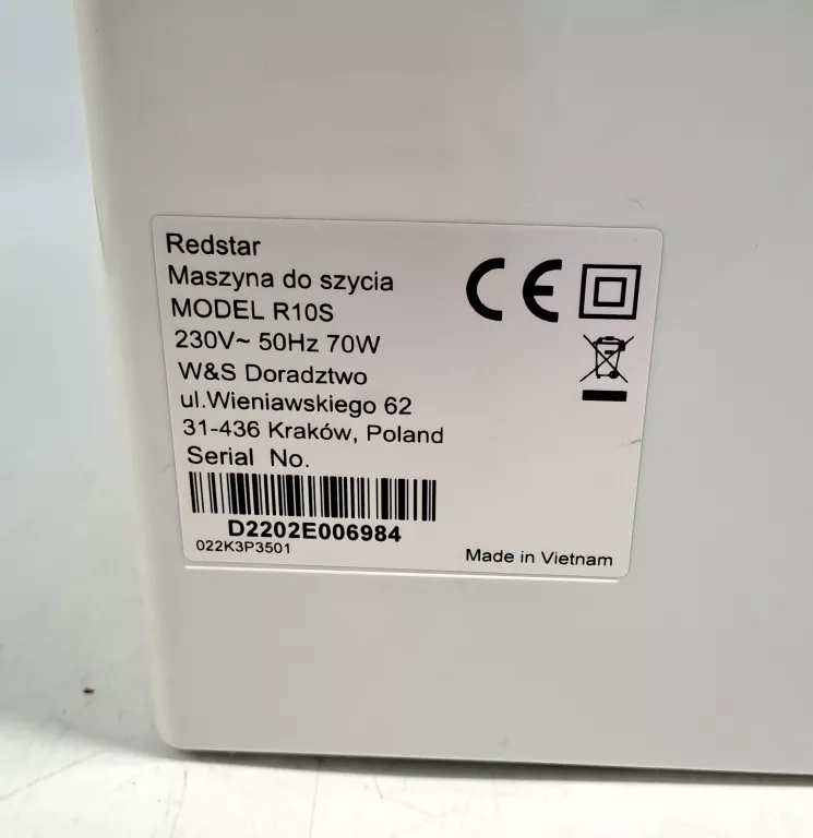 MASZYNA DO SZYCIA REDSTAR R10S