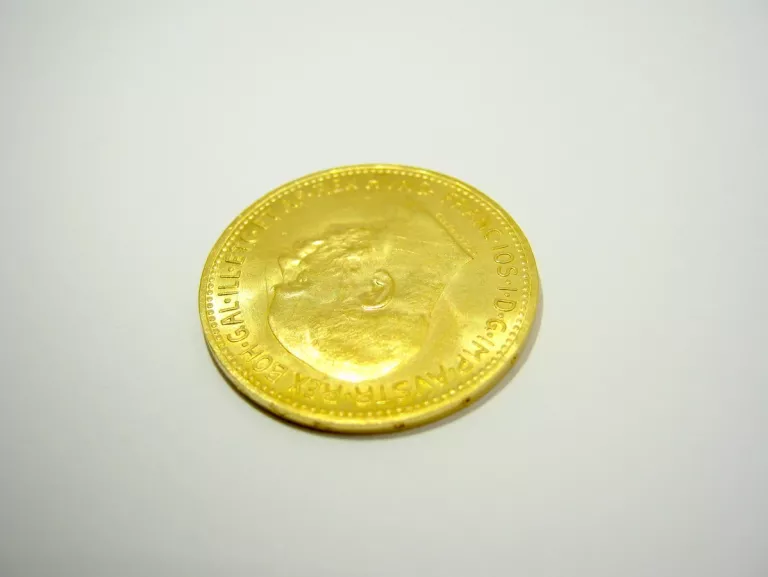 ZŁOTA MONETA 20 KORON AUSTRIA BICIE 1915 FRANCISZEK JÓZEF I