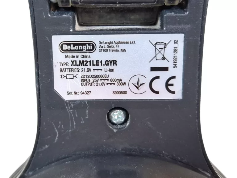 ODKURZACZ PIONOWY DELONGHI XLM21 COLOMBINA MULTI