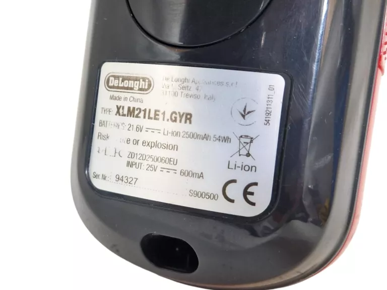 ODKURZACZ PIONOWY DELONGHI XLM21 COLOMBINA MULTI