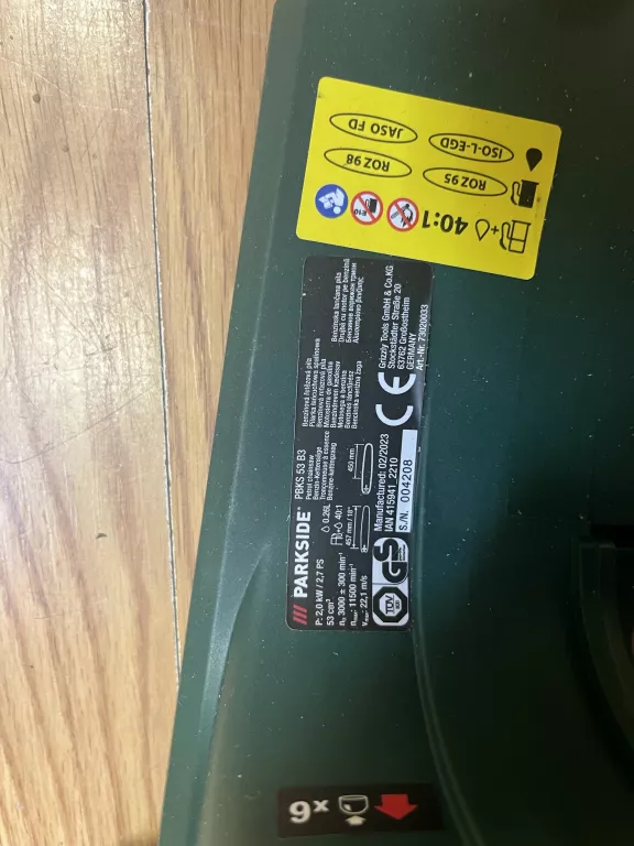 PIŁA SPALINOWA ŁAŃCUCHOWA PARKSIDE PBKS 53 B3 USZKODZONA