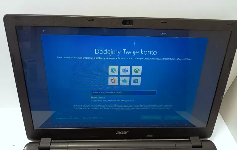 LAPTOP ACER Z5WAH INTEL CORE I3 RAM 4GB USZKODZONY