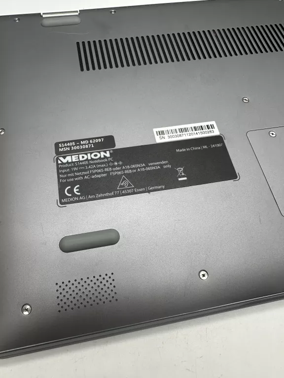LAPTOP MEDION S14405 (I5-10 8 RAM 512) KOMPLET