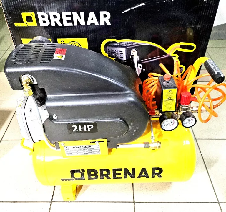 BRENAR KOMPRESOR OLEJOWY 24L, 8BAR, 198L/MIN, KOMPLET