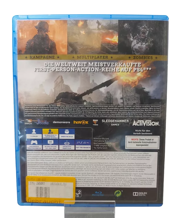 GRA PS4 CALL OF DUTY WW2