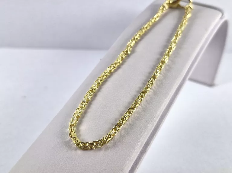 NIENOSZONA ZŁOTA BRANSOLETKA KRÓLEWSKA 7.20G P585 20CM