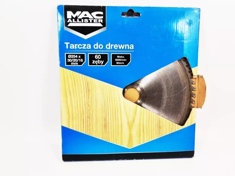 TARCZA DO DREWNA MAC ALLISTER 254/30MM 60 ZĘBÓW
