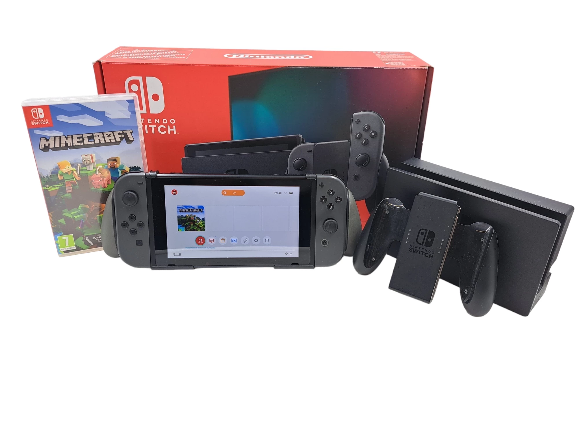 Nintendo Switch MIN-001 NINTENDO Switch HAC-001(-01) + Kontroler Switch Szary