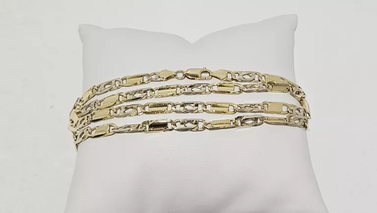 PIĘKNY ZŁOTY ŁAŃCUSZEK PRÓBA 750 WAGA 36,34 DŁUGOŚĆ 60CM