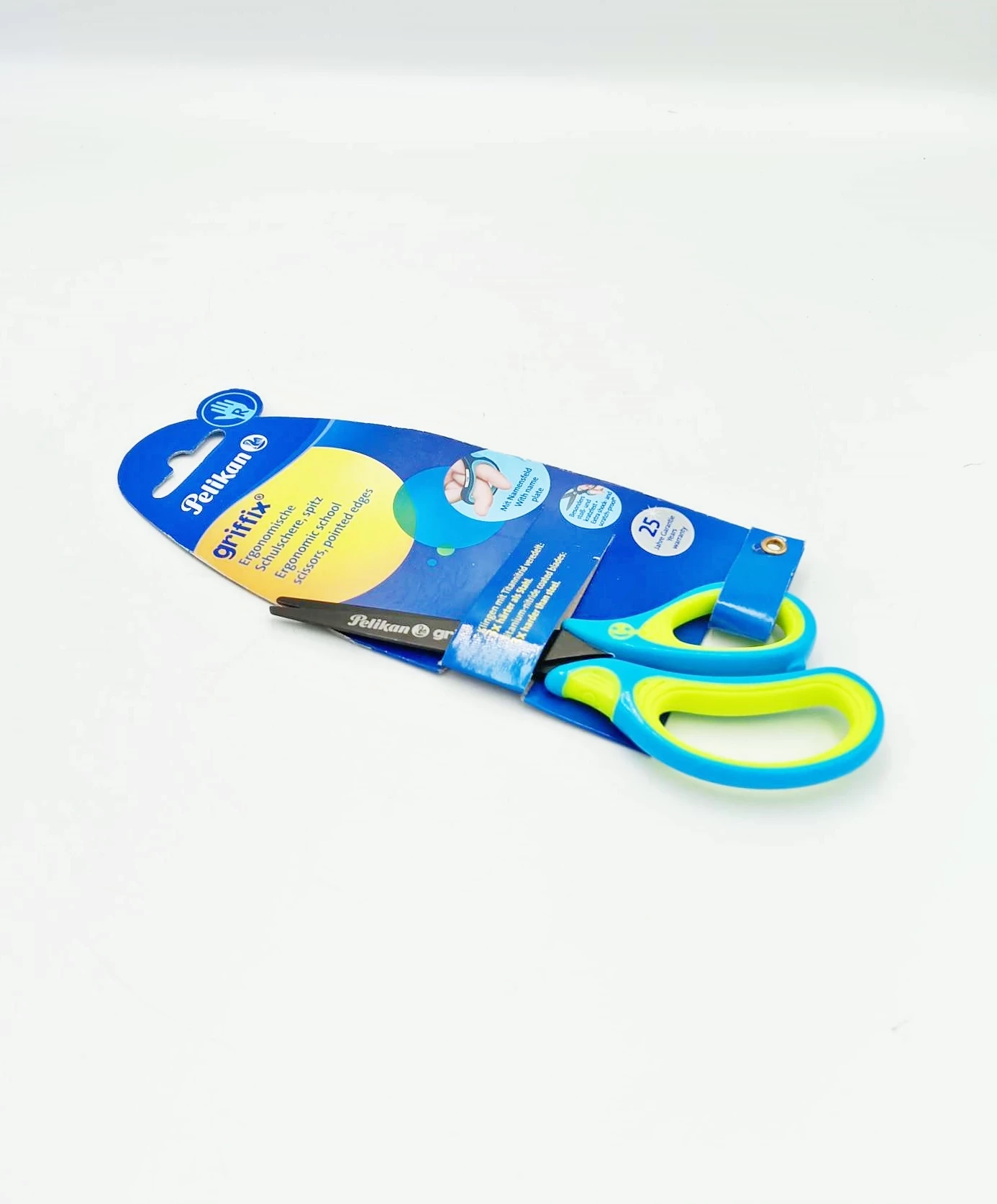nozyczki-szkolne-pelikan-griffix-dla-praworecznych-15cm-stan-11323-2