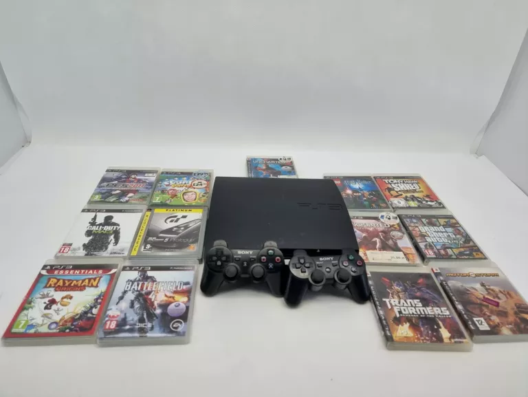 konsola-ps3-320gb-dwa-pady-gry-dabrowszczakow-1811-sj-olsztyn