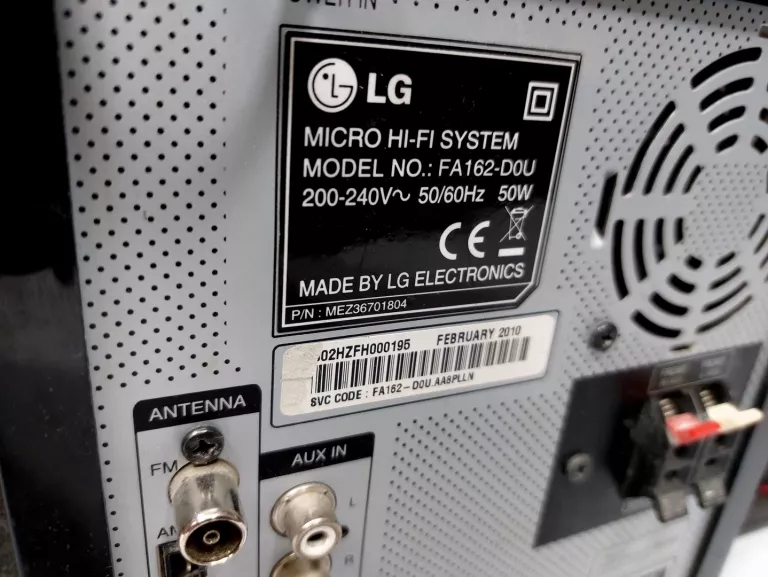 WIEŻA LG FA162 @USZKODZONY CD-ROM