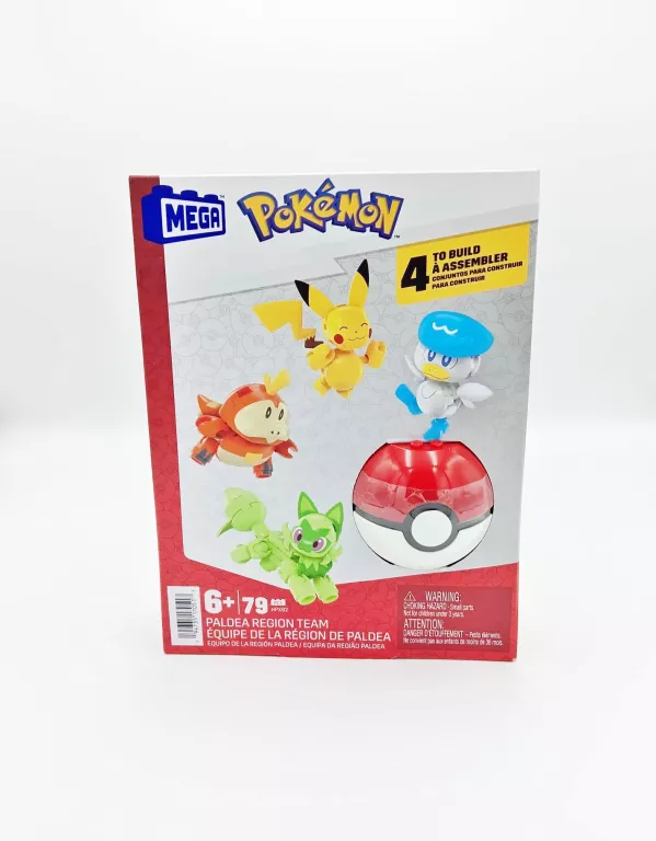 ZESTAW TOWARZYSZE Z PALDEI 4 POKEMONY + POKEBALL HPX92