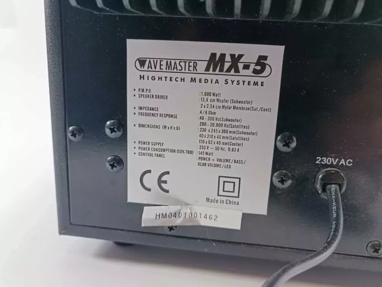 SUBWOOFER WAVEMASTER MX-5