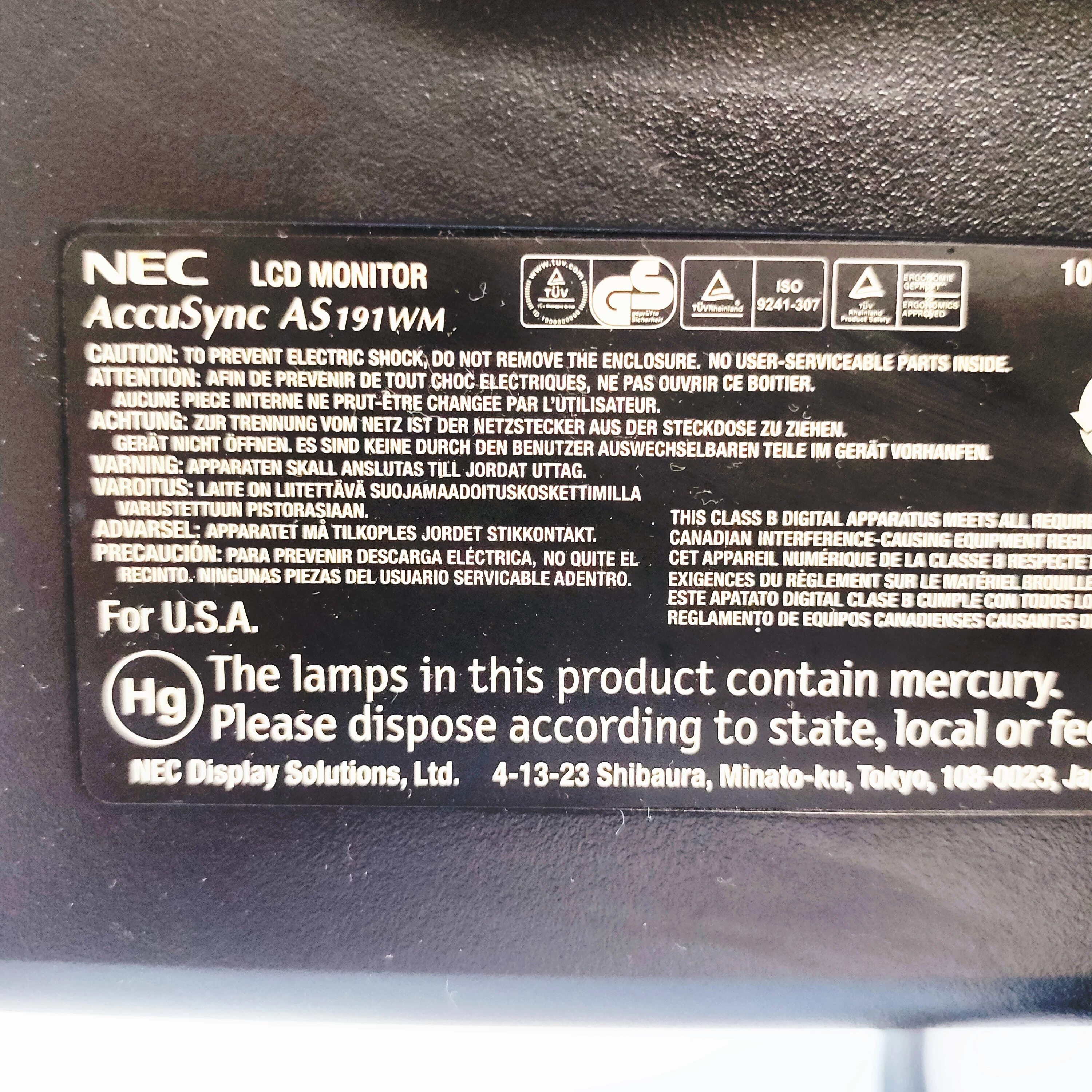 monitor-nec-accusync-as191wm-kod-producenta-td017