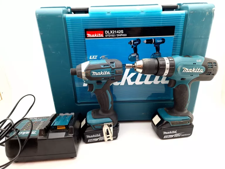 MAKITA DLX2142S WKRETARKA I ZAKR TARKA 2 X BATERIA 3.0 AH 18V