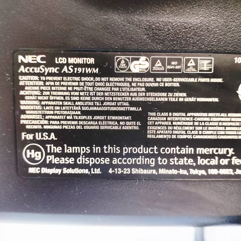 monitor-nec-accusync-as191wm-kod-producenta-td017