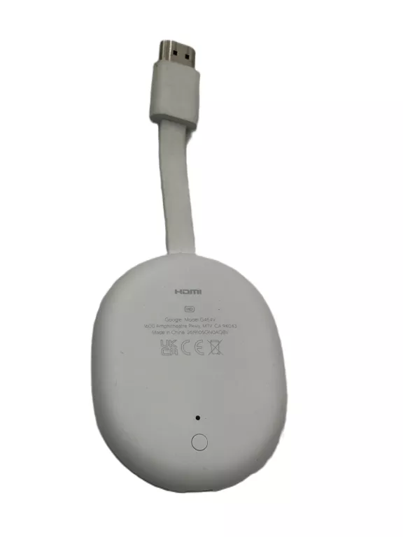 ODTWARZACZ MULTIMEDIALNY FULL HD GOOGLE CHROMECAST 4.0 (MODEL G454V)