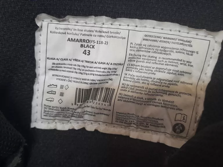ROLKI MARTES AMARRO FS-118-2 ROZMIAR 43