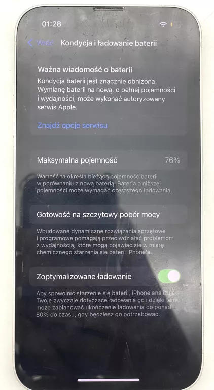 TELEFON IPHONE 13 ZBITY APARAT BATERIA 76%