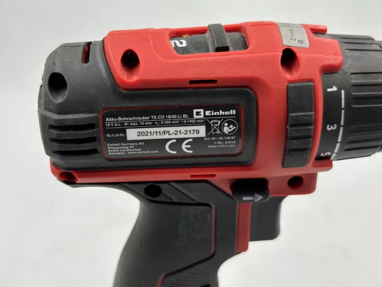 WKRĘTARKA EINHELL TE-CD 18/40 LI 18V BATERIA ŁADOWARKA