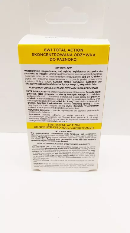 EVELINE 8W1 TOTAL ACTION 12 ML ODŻYWKA DO PAZNOKCI