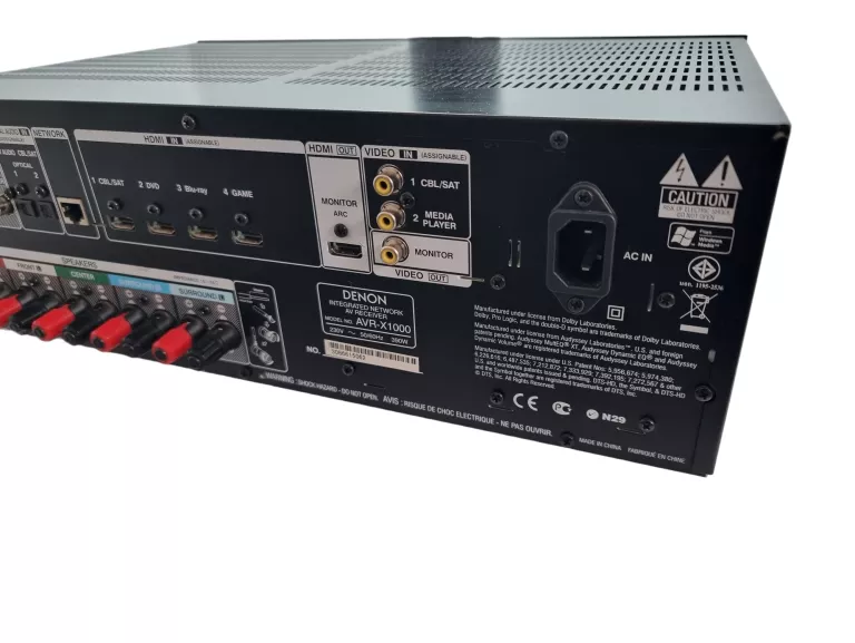 AMPLITUNER DENON AVR X1000 5.1 HDMI 192KHZ / 24-BIT
