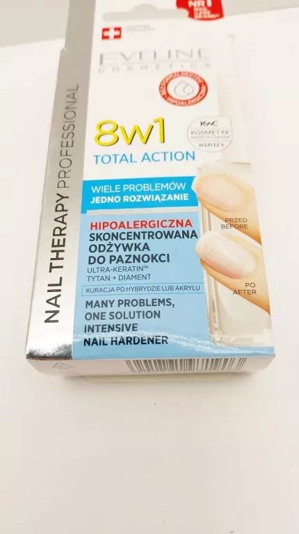 EVELINE 8W1 TOTAL ACTION 12 ML ODŻYWKA DO PAZNOKCI