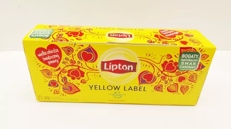 HERBATA CZARNA EKSPRESOWA LIPTON YELLOW LABEL 25 TOREBEK 50G