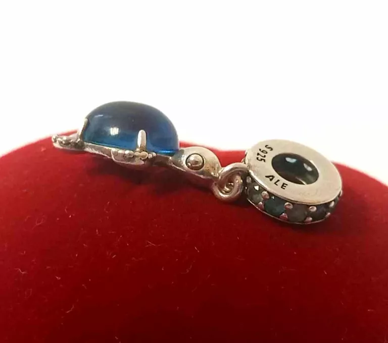 CHARMS PANDORA SREBRNA ZAWIESZKA ŻÓŁW MORSKI MURANO