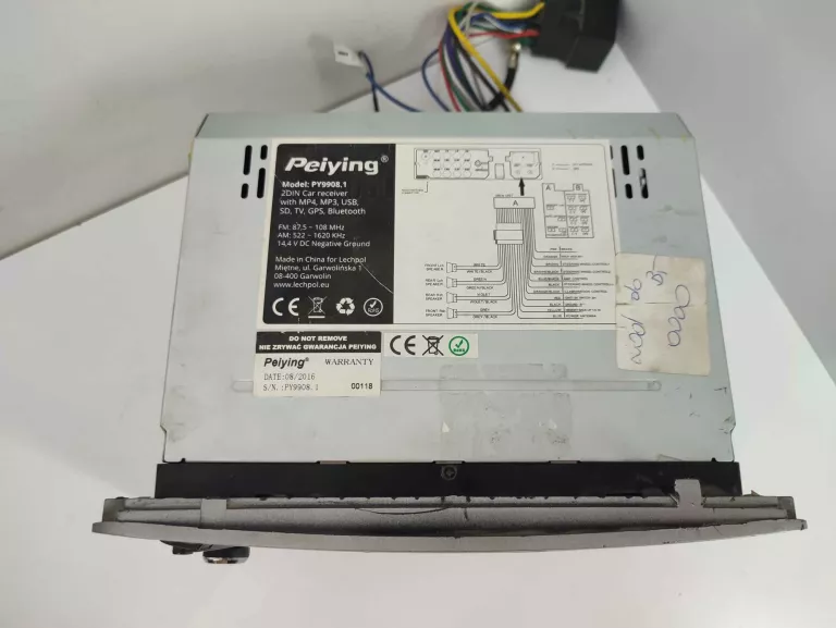 RADIO SAMOCHODOWE GPS PEIYING PY9908 1