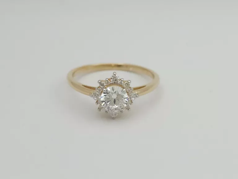 ZŁOTY PIERŚCIONEK - 585 14K R.22 3,05G
