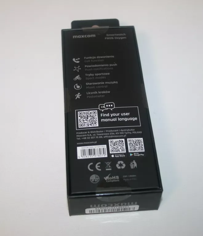 SMARTWATCH MAXCOM OXYGEN FW26 RÓZOWY -NIE DZIAŁA DOTYK