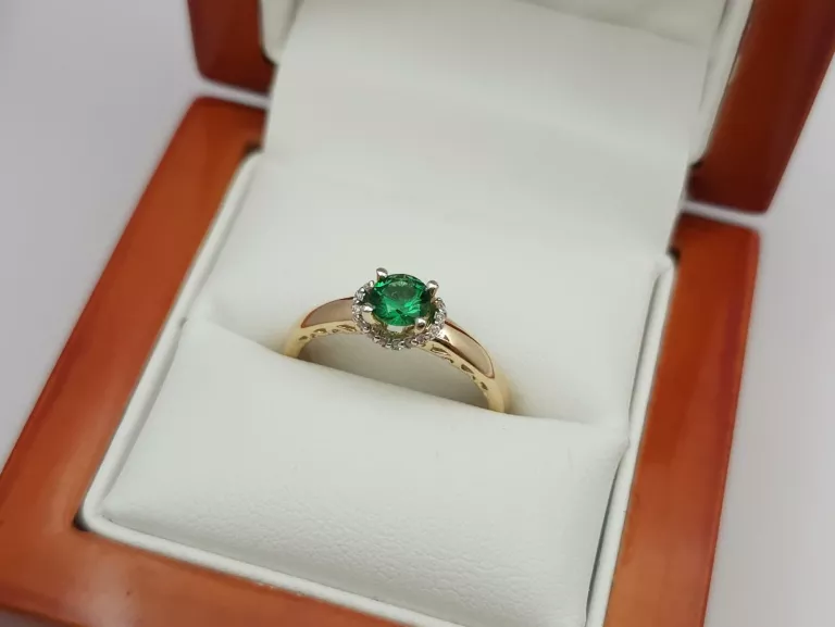 zloty-pierscionek-z-zielona-cyrkonia-585-14k-r16-290g-wlotowa-5b-krakow