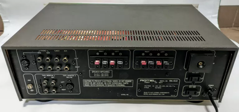 WZMACNIACZ ROTEL RA-413 VINTAGE SUPER STAN!!