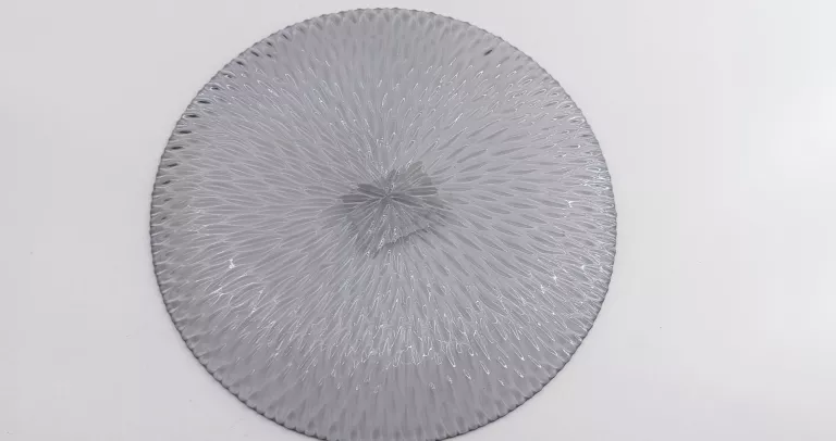 TALERZ DUKA SHELLS 21 CM SZARY SZKŁO 4SZT