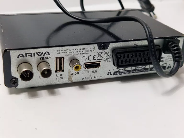 DEKODER ARIVA T650I TELEWIZJA NAZIEMNA