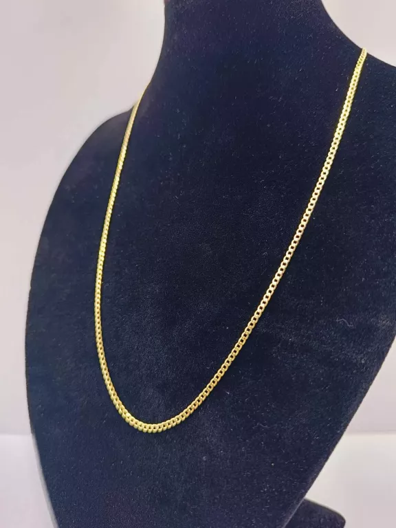 ŚLICZNY ZŁOTY ŁAŃCUSZEK 2,84G/PR 585/DŁ.45CM