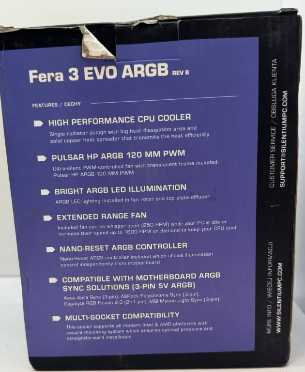 CHŁODZENIE PROCESORA FERA 3 EVO ARGB SPC281