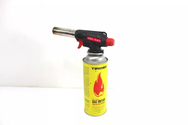 PALNIK GAZOWY NA KARTUSZE TORCH CZARNO CZERWONY M-961C 1300 W