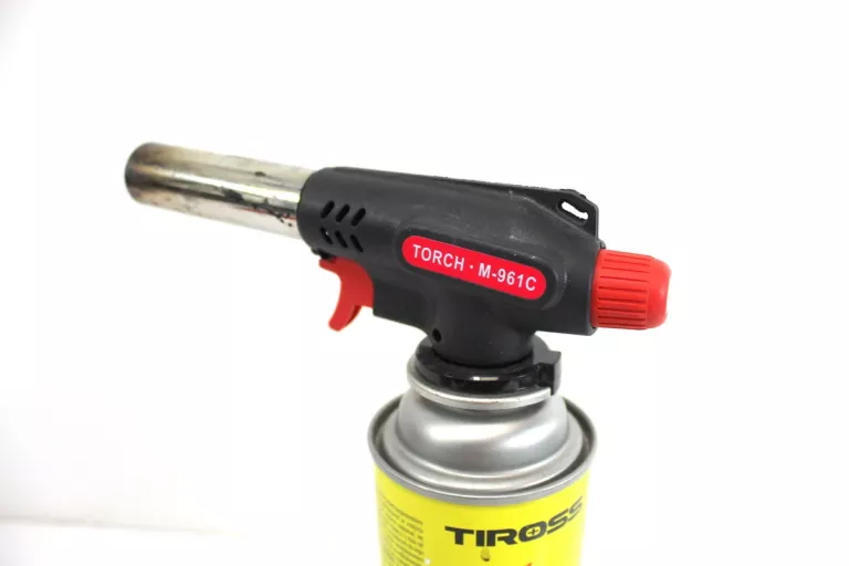 PALNIK GAZOWY NA KARTUSZE TORCH CZARNO CZERWONY M-961C 1300 W
