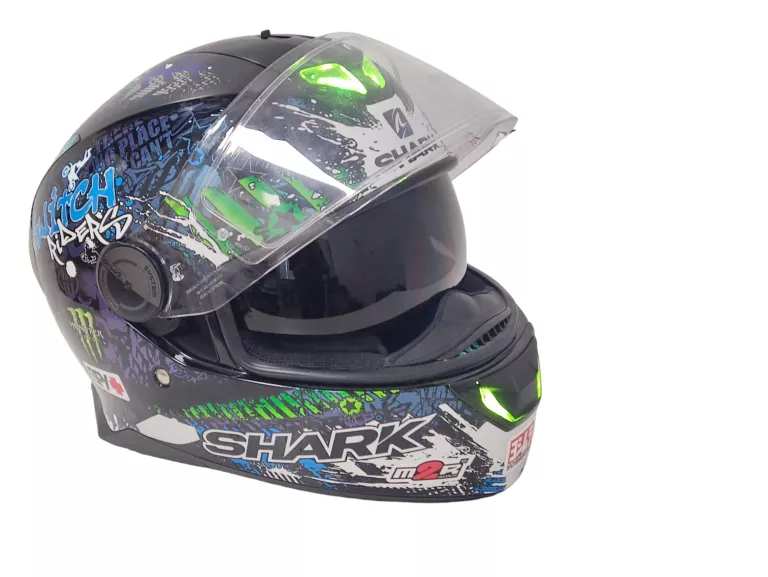 KASK MOTOCYKLOWY SHARK SKWAL Z LED ( XL ) + WOREK