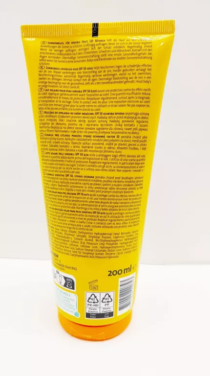 ZENOVA WODOODPORNE MLECZKO KREM DO OPALANIA Z FILTREM SPF 50 200 ML