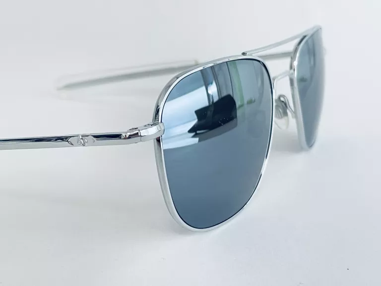 OKULARY AMERICAN OPTICAL ORIGINAL PILOT 140MM SILVER